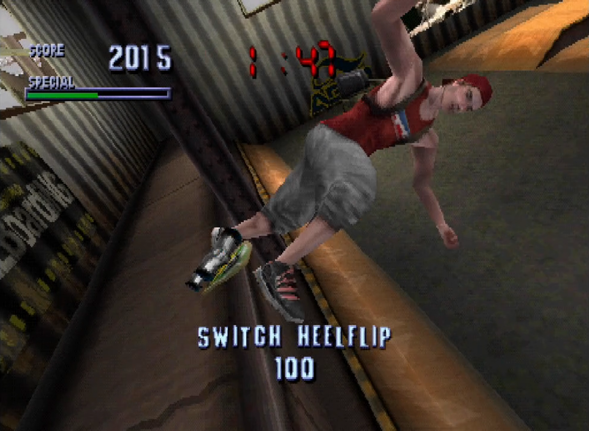 Tony Hawk’s Pro Skater 4 [Greatest Hits] gameplay for PlayStation 1 PS1 video game, skateboarding sports action, trick-based gameplay, extreme sports classic