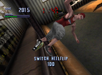 Tony Hawk’s Pro Skater 4 [Greatest Hits] gameplay for PlayStation 1 PS1 video game, skateboarding sports action, trick-based gameplay, extreme sports classic