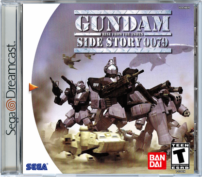Gundam Side Story 0079 Sega Dreamcast retro video game mech shooter cover art