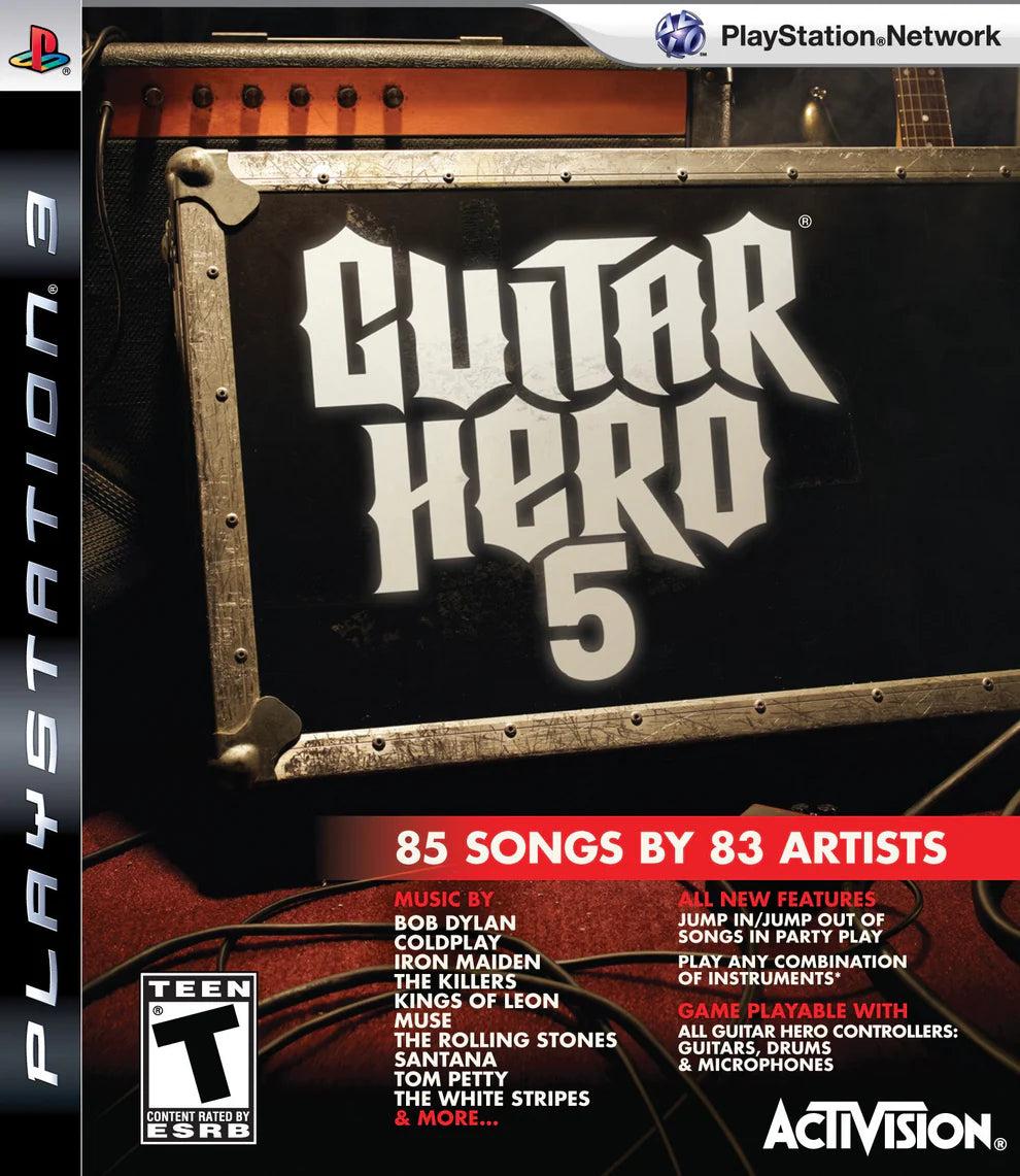 Guitar Hero 5 cover art for PlayStation 3 (PS3) video game