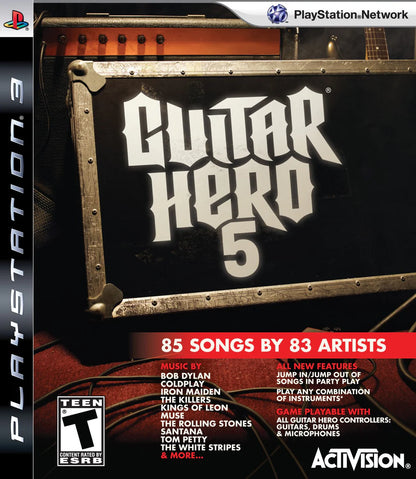 Guitar Hero 5 cover art for PlayStation 3 (PS3) video game