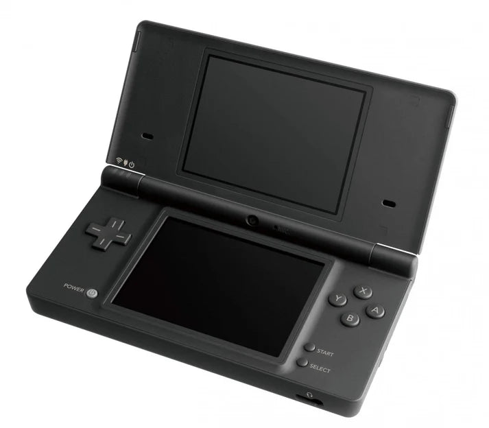 Nintendo DSi System In Black featuring Dual Camera System with touchscreen controls open view