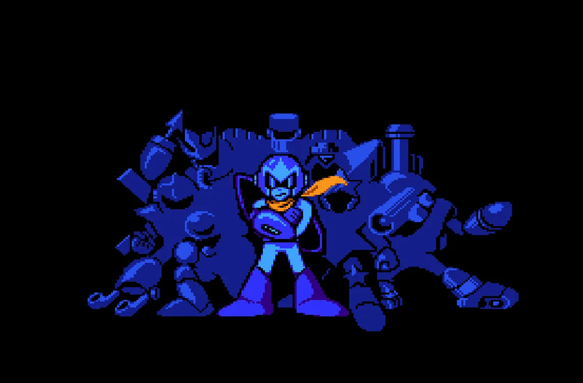 Mega Man 5 NES Nintendo Entertainment System action platformer side scrolling shooter run and gun robot masters boss battles Capcom classic retro 8 bit gaming cartridge video game title gameplay