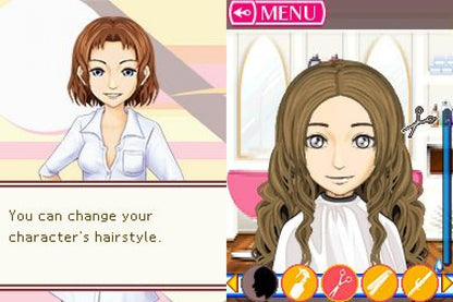 Picture Perfect Hair Salon for Nintendo DS with fashion styling and hair makeover simulation theme gameplay