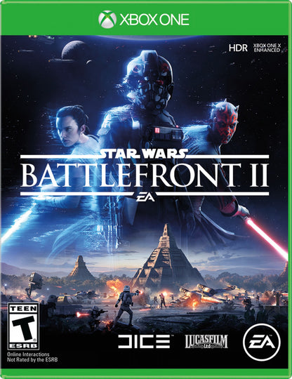 Star Wars: Battlefront II – Xbox One: Jump into large-scale Star Wars battles with heroes, starfighters, and epic multiplayer action front cover