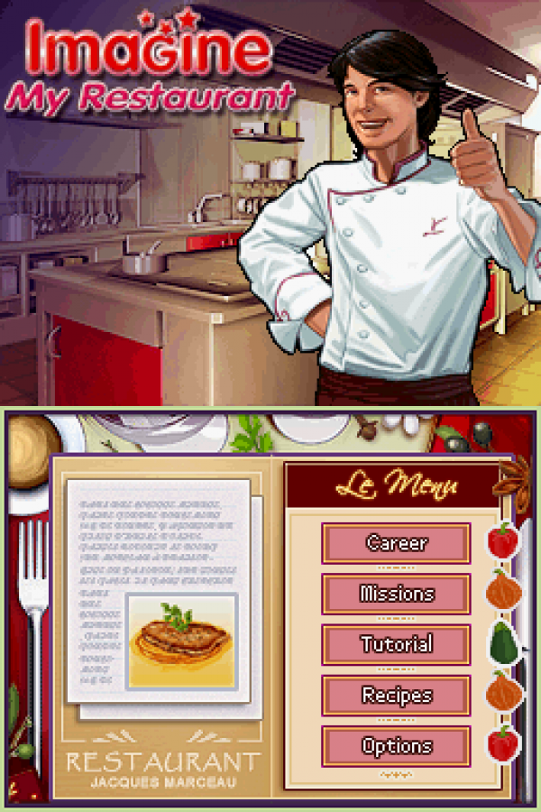 Gourmet Chef Cook Your Way to Fame for Nintendo DS cooking simulation game featuring recipe preparation time management kitchen challenges stylus based controls and a career driven culinary gameplay experience gameplay