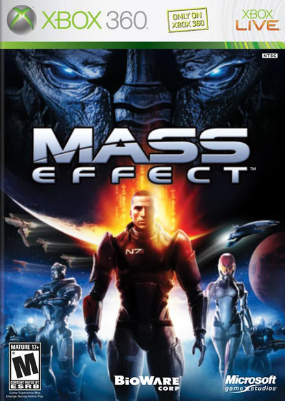 Mass Effect cover art for Xbox 360 (X360) sci-fi action role-playing video game