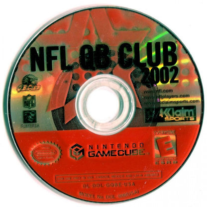 NFL QB Club 2002 disc for Nintendo GameCube (GC) football sports video game