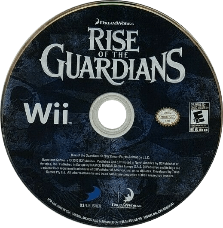 Rise of the Guardians – Nintendo Wii (Wii) action-adventure fantasy family video game disc
