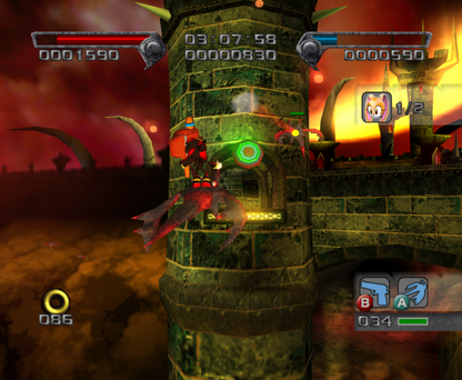 Shadow the Hedgehog disc for the Nintendo GameCube featuring action shooter platformer gameplay with branching story paths weapon based combat vehicles and darker themes following Shadow’s origin and choices gameplay
