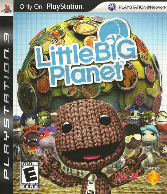 LittleBigPlanet cover art for Playstation 3 (PS3) puzzle-platform video game.
