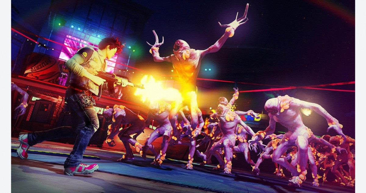 Sunset Overdrive – Xbox One (XONE) gameplay for open-world action-adventure shooter video game