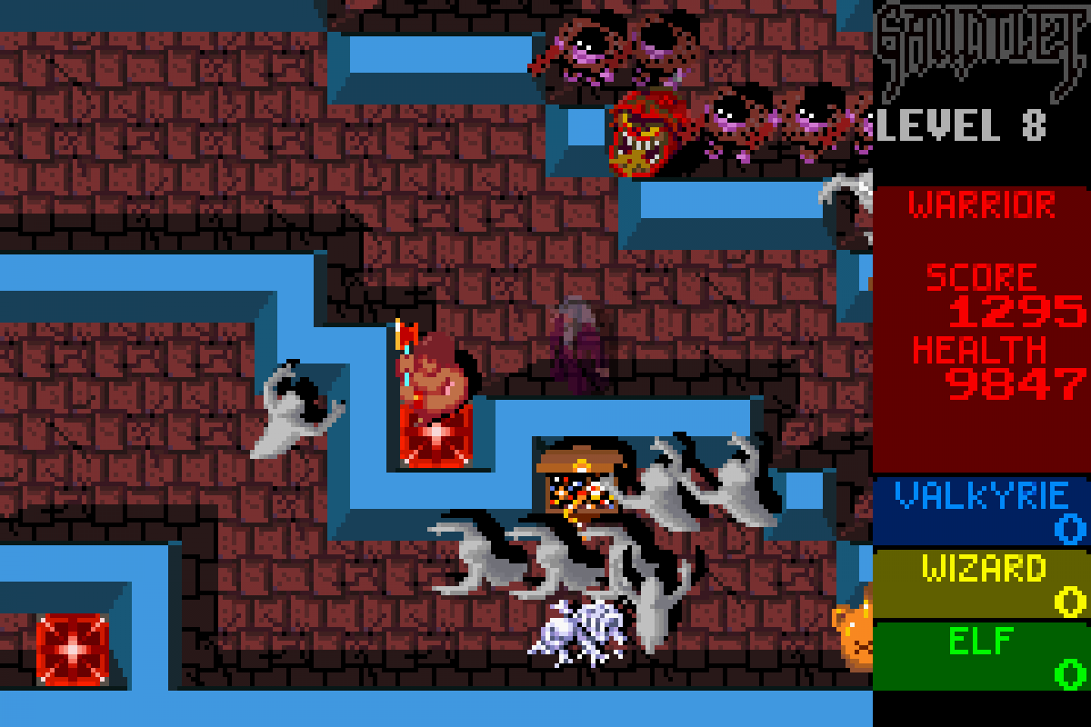 Gauntlet and Rampart Game Boy Advance double pack compilation arcade classic hack and slash dungeon crawler castle defense puzzle building gameplay
