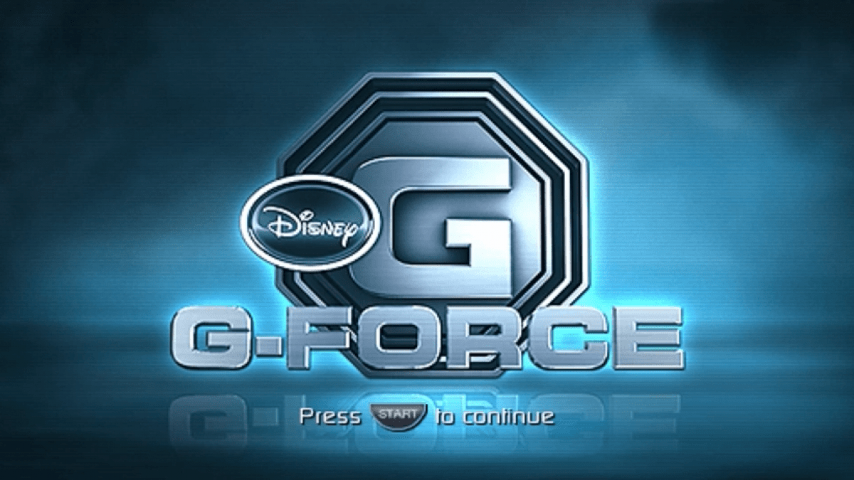 Disney G-Force PlayStation Portable PSP inspired design featuring action adventure gameplay aesthetic elite guinea pig secret agent team high tech gadgets fast paced missions family friendly Disney adventure portable handheld gaming excitement presentation gameplay