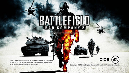 Battlefield Bad Company 2 Limited Edition PlayStation 3 PS3 video game, first-person shooter, military combat, multiplayer action, special edition title title screen