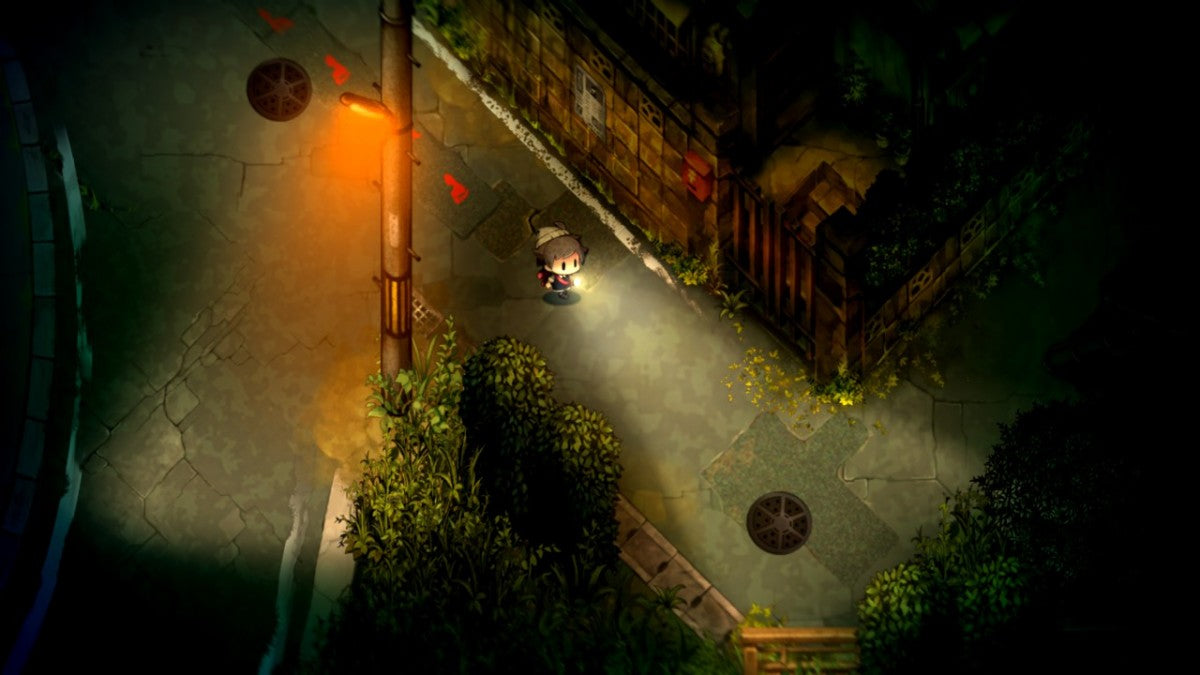 Yomawari: The Long Night Collection Nintendo Switch game featuring eerie survival horror, night-time exploration, and charming yet creepy pixel art adventure gameplay