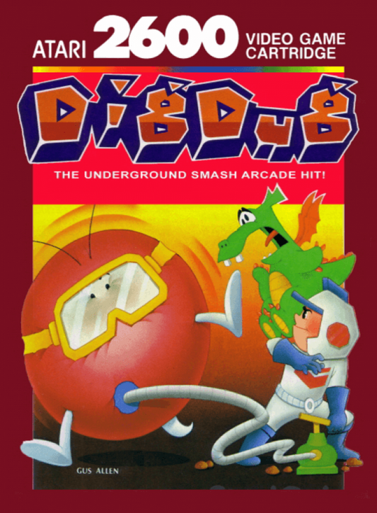 Dig Dug cover art for Atari 2600 (2600) video game