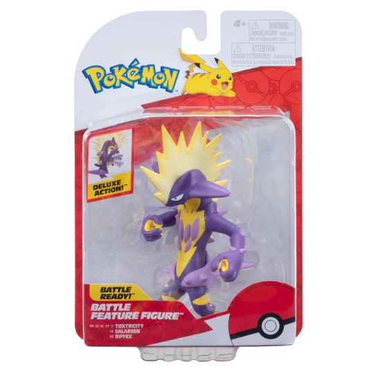 Pokemon Battle Figure Toxtricity collectible Pokémon action figure featuring Toxtricity electric poison type detailed sculpt small display toy for fans and collectors