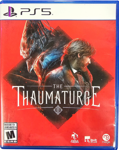 The Thaumaturge PlayStation 5 PS5 for narrative role playing video game fans featuring supernatural investigations early 20th century Warsaw exploration occult mysteries detective gameplay turn based combat spirit abilities character progression moral choices and atmospheric historical storytelling collectible gaming appeal front cover art