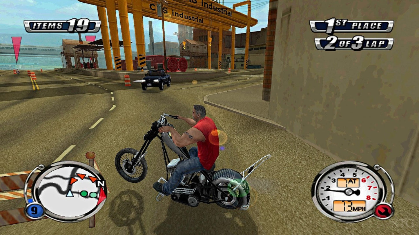 American Chopper PS2 motorcycle racing video game gameplay