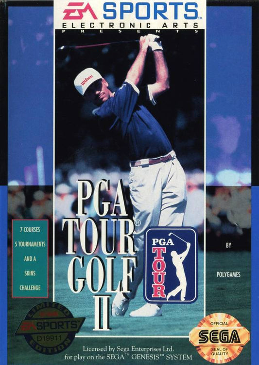 PGA Tour Golf II cover art for Sega Genesis (GEN) video game