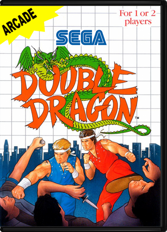 Double Dragon cover art for Sega Master System (SMS) video game