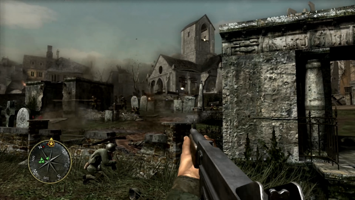 Call of Duty 3 for PlayStation 2 with World War II themed military action gameplay