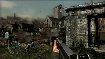 Call of Duty 3 for PlayStation 2 with World War II themed military action gameplay