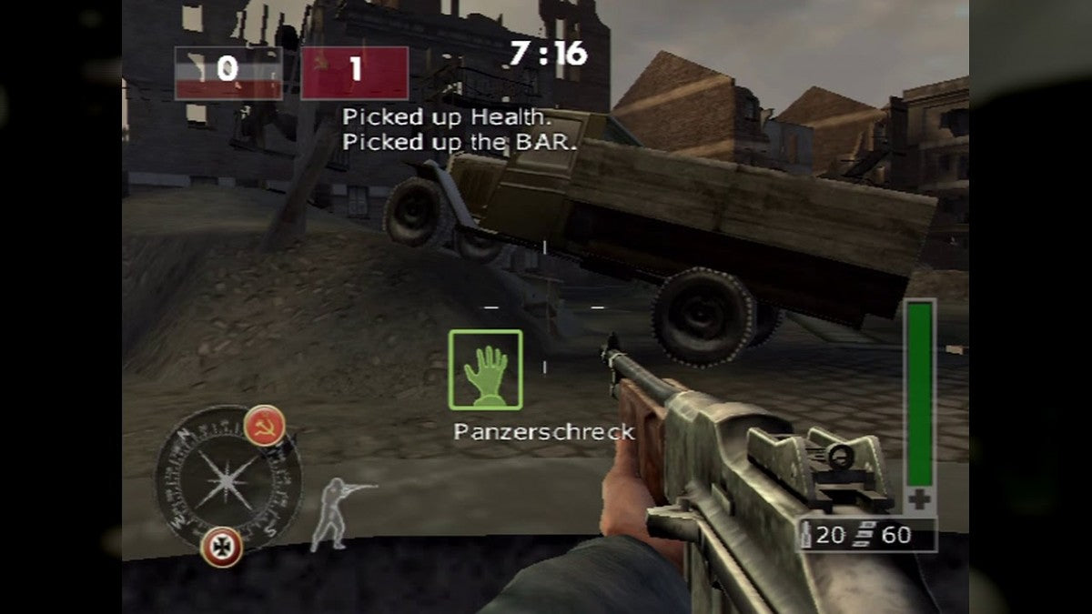 Call of Duty Finest Hour Platinum Hits for Xbox with World War II themed action visuals gameplay