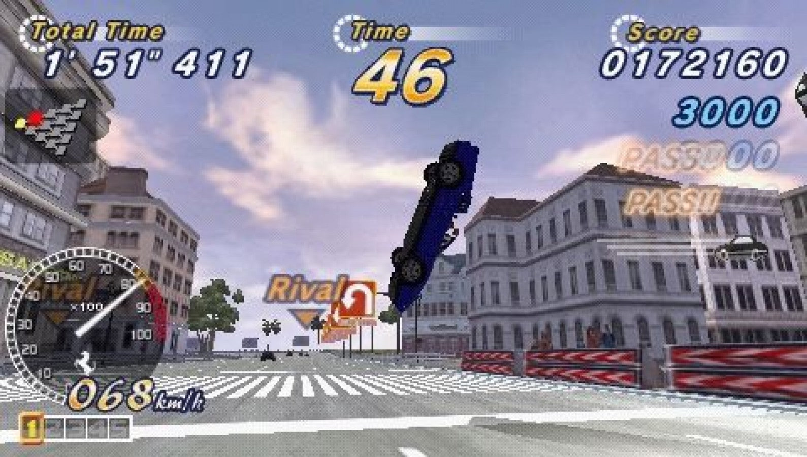 OutRun 2006: Coast 2 Coast gameplay for PlayStation Portable (PSP) racing game