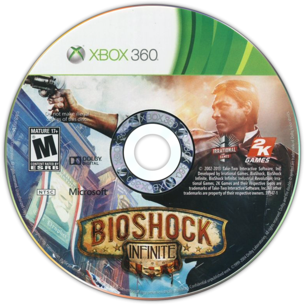 BioShock Infinite Ultimate Songbird Edition Xbox 360 inspired design featuring steampunk sci fi action adventure aesthetic floating city exploration alternate history storytelling powerful Songbird guardian cinematic combat immersive first person gameplay collector edition presentation disc