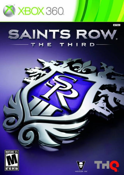 Saints Row: The Third cover art for Xbox 360 (X360) open-world action-adventure video game