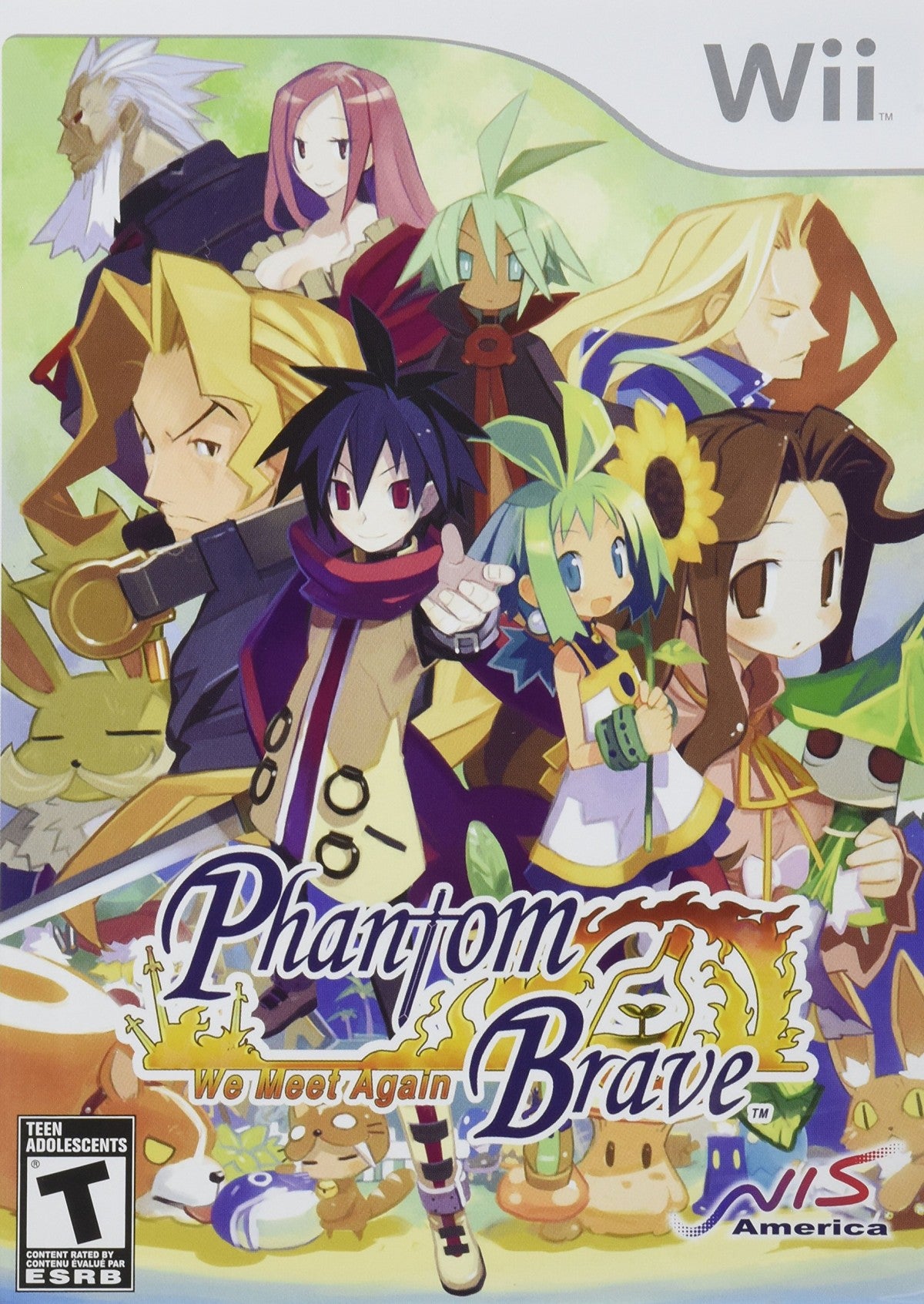 Phantom Brave: We Meet Again cover art for Nintendo Wii (Wi) role-playing video game. 