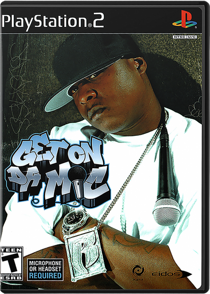 Get on Da Mic cover art for PlayStation 2 (PS2) hip-hop karaoke rhythm video game
