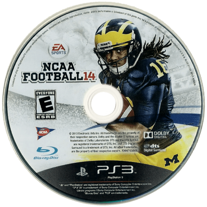 NCAA Football 14 disc for PlayStation 3 PS3 video game