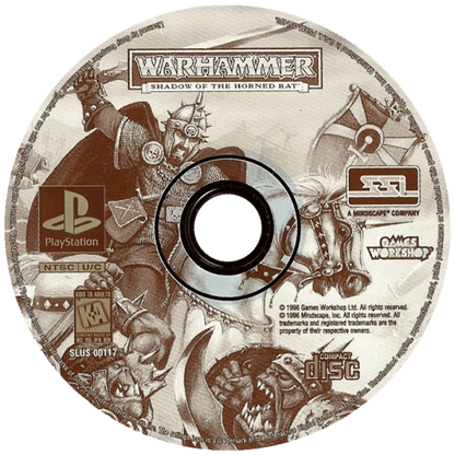 Warhammer: Shadow of the Horned Rat Front Disc Art for this Game– PlayStation 1 (PS1)
