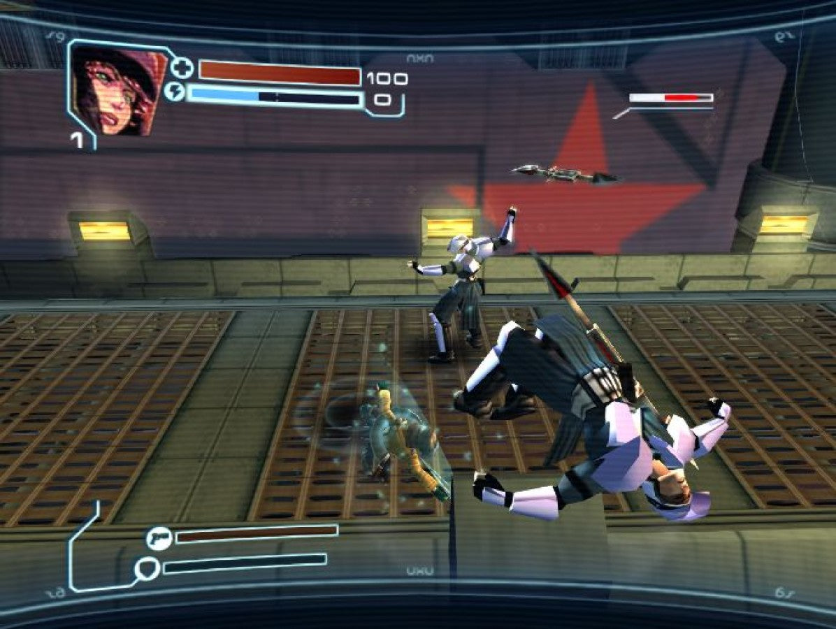 The Red Star PS2 Sony PlayStation 2 action shooter beat em up arcade style combat twin stick shooting hack and slash gameplay alternate history Soviet themed sci fi fantasy Acclaim retro gaming PlayStation 2 software video game title gameplay