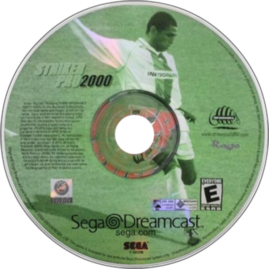 Striker Pro 2000 disc art for Sega Dreamcast (DC) video game