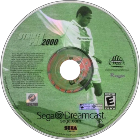 Striker Pro 2000 disc art for Sega Dreamcast (DC) video game