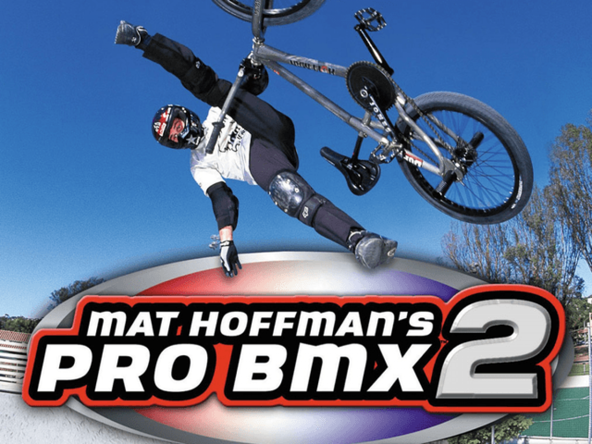 Matt Hoffmans Pro BMX 2 for Xbox (Xbox) title screen sports bmx video game.