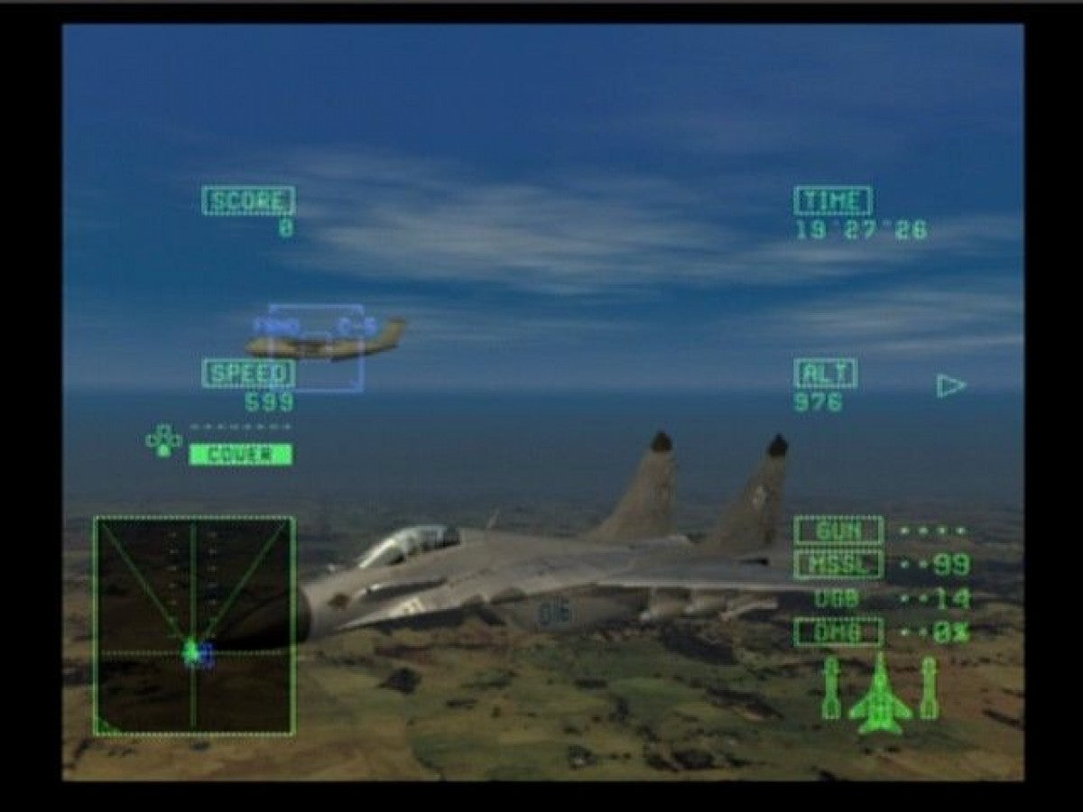 Ace Combat 5 The Unsung War Greatest Hits PlayStation 2 PS2 retro video game combat flight simulator gameplay