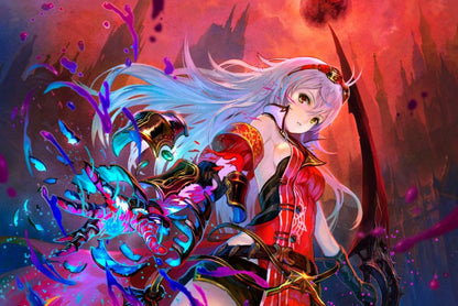 Nights of Azure retro PlayStation 4 video game featuring fantasy action RPG combat, anime style storytelling, supernatural battles and gothic adventure gameplay
