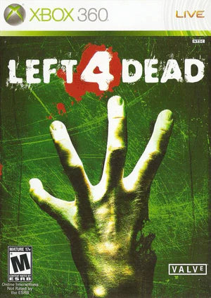 Left 4 Dead cover art for Xbox 360 (X360) cooperative zombie survival first-person shooter video game