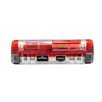 Game Boy Advance SP (GBA SP) [Custom Red Shell & IPS Screen Mod] at Gamers INC, featuring a professionally upgraded handheld experience with a crystal-clear, high-brightness IPS backlit display for modern visual fidelity, housed in a striking custom red shell that breathes new life into your classic library of Game Boy, Game Boy Color, and Game Boy Advance titles back port