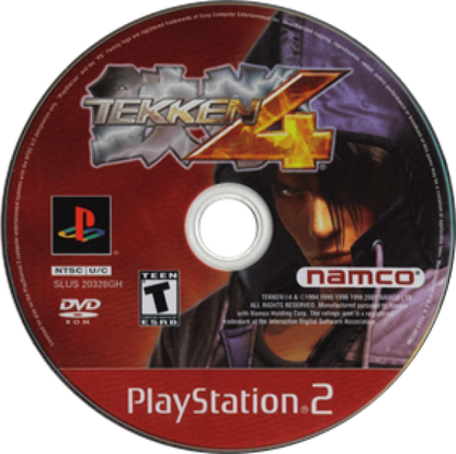 Tekken 4 Greatest Hits PlayStation 2 PS2 for retro video game enthusiasts featuring classic 3D fighting gameplay iconic Tekken characters intense martial arts battles interactive environments powerful combos arcade action and collectible gaming appeal disc