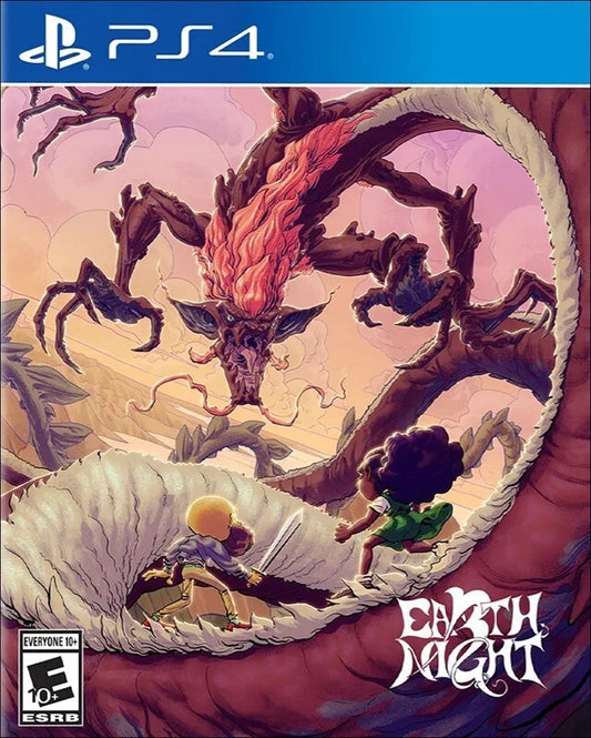 EarthNight Limited Run 379 PS4 game featuring hand-drawn endless runner gameplay, vibrant art style, and an exclusive Limited Run Games collectible release front cover