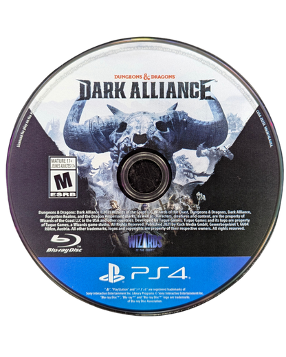 Dungeons & Dragons Dark Alliance PlayStation 4 action RPG real-time combat co-op multiplayer Icewind Dale setting Drizzt Do'Urden Catti-brie Wulfgar Bruenor Battlehammer legendary monsters frost giants beholders white dragons Tuque Games disc