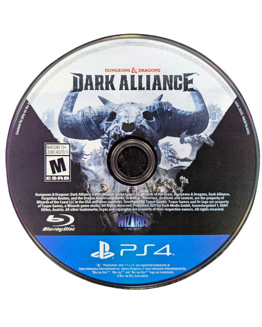 Dungeons & Dragons Dark Alliance PlayStation 4 action RPG real-time combat co-op multiplayer Icewind Dale setting Drizzt Do'Urden Catti-brie Wulfgar Bruenor Battlehammer legendary monsters frost giants beholders white dragons Tuque Games disc