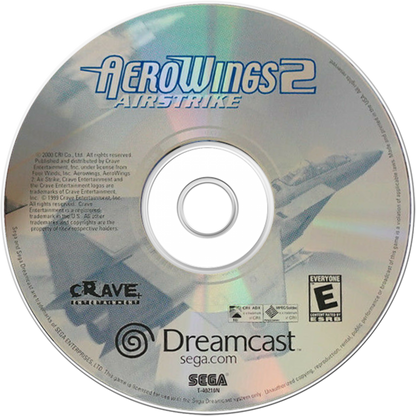 AeroWings 2 Sega Dreamcast for retro video game enthusiasts featuring flight simulation gameplay aerial stunt challenges realistic aircraft handling mission based flying scenic environments precision aerobatics and collectible gaming appeal disc 