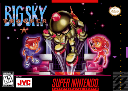 Big Sky Trooper cover art for Super Nintendo Entertainment System (SNES) video game